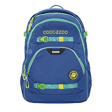 coocazoo school backpack ScaleRale Waveman blue, ergonomic satchel, height-adjustable with chest strap and hip belt for boys from 5th grade, 30 liters on sale